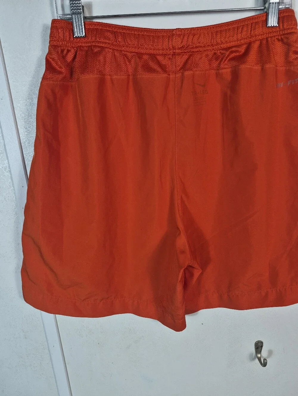 Nike Dri-Fit Men's Athletic Shorts Red Orange Size Medium